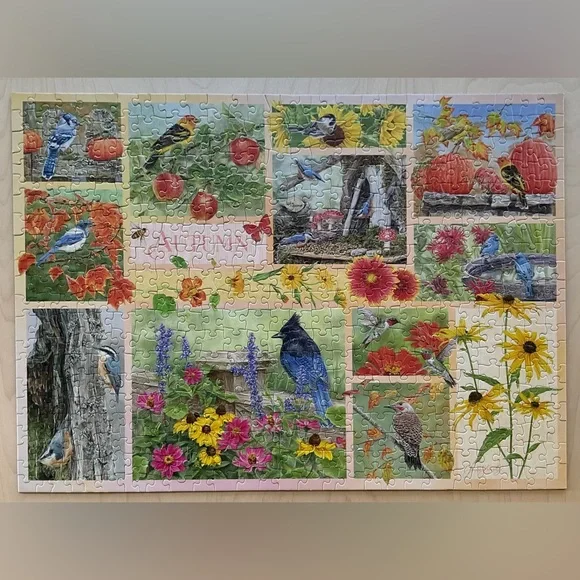 Cobble Hill “Garden Birds in Autumn” 500 piece puzzle - Picture 5 of 5